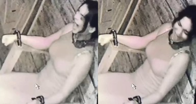 Rusya'daki korku evinde 2 kadın yanarak can verdi! Sandalyeye bağlı oldukları için kaçamadılar