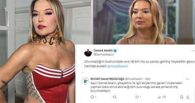 Demet Akalın'ın boş evine 10 bin TL'lik su faturası geldi! MUSKİ ekipleri harekete geçti