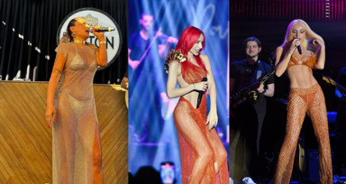 Gülşen'i eleştiren Demet Akalın'ın transparan kıyafetle sahneye çıkması gündem oldu