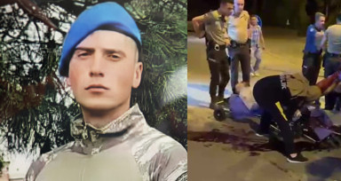 İzne gelen askerin cinayete kurban gittiği görüntüler çıktı! Önce dövdüler, sonra bıçakladılar