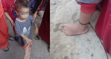 Bu defa baba dehşetinin adresi Mardin! Minicik çocuğuna işkence etti