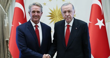 Cumhurbaşkanı Erdoğan, ABD Büyükelçisi Jeff Flake'i kabul etti