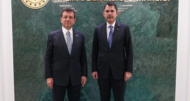 İBB Başkanı Ekrem İmamoğlu'ndan Bakan Kurum'a ziyaret