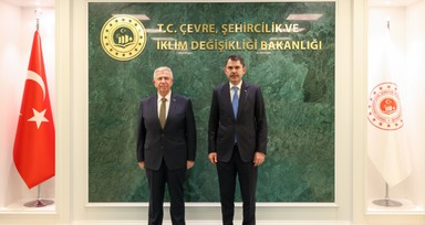 Bakan Kurum Ankara Büyükşehir Belediye Başkanı Yavaş'ı kabul etti