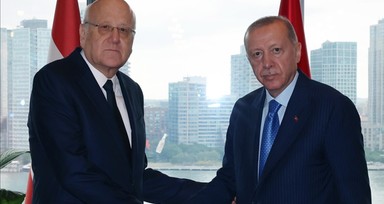Cumhurbaşkanı Erdoğan, Lübnan Başbakanı Necib Mikati'yi kabul etti