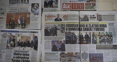 Cumhurbaşkanı Erdoğan’ın Arnavutluk ve Sırbistan ziyareti Balkan ülkelerinde gazete manşetlerinde