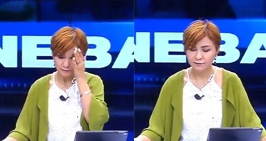 Malatya'da canlı yayında depreme yakalanan sunucunun zor anları: Arkadaşlar jenerik mi girsek?