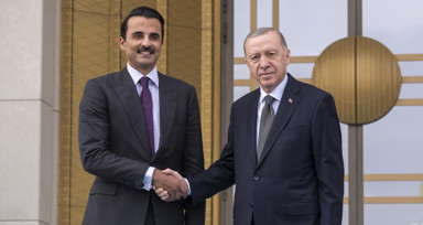 Cumhurbaşkanı Erdoğan, Katar Emiri Al Sani'yi resmi törenle karşıladı! Gündem Gazze