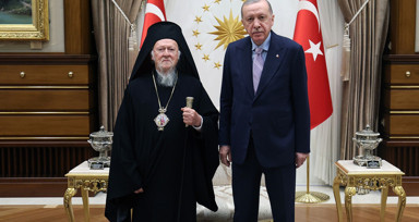 Cumhurbaşkanı Erdoğan, Rum Fener Patriği Bartholomeos ile görüştü