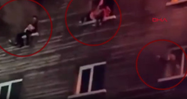 Yangının ilk anları ortaya çıktı: Alevlerden kaçmak için camlara koşup kendilerini aşağı attılar
