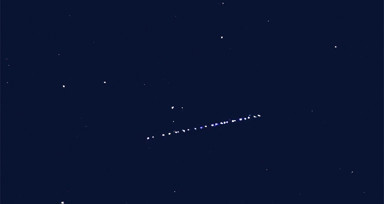 Bitlis semalarında Starlink uyduları görüntülendi