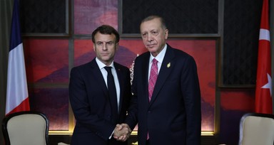 Cumhurbaşkanı Erdoğan Fransa Cumhurbaşkanı Macron ile görüştü
