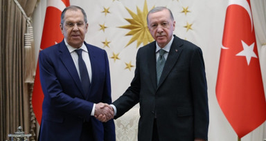 Cumhurbaşkanı Erdoğan, Rus Dışişleri Bakanı Lavrov'u kabul etti