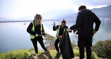 Fethiye'de gönüllü temizlik etkinliği