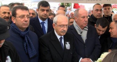 Edip Akbayram'ın cenazesinde buluştular: Kılıçdaroğlu, İmamoğlu ve İnce yan yana