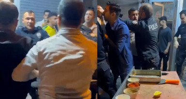 Kilis'te kendilerini uyarmaya gelen polislere saldırdılar