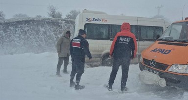 Yozgat'ta mahsur kalan öğrenciler kurtarıldı