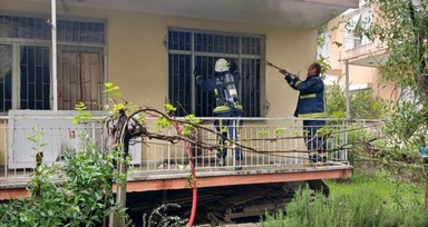 Antalya'da babasının evini ateşe veren kişi gözaltına alındı