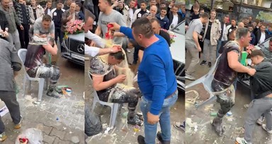 Damadı evlilikten vazgeçirecek işkence! Koli bandıyla sandalyeye bağlıyorlar; sonrası un, yumurta, ketçap, mayonez...