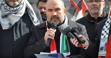 Kütahya'da Gazze için protesto gösterisi