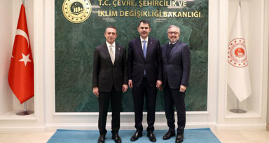 Bakan Kurum, Fenerbahçe Başkanı Ali Koç'u kabul etti