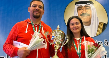 Milli atıcılar Yavuz İlnam ve Rümeysa Pelin Kaya, Kuveyt'te şampiyon oldu