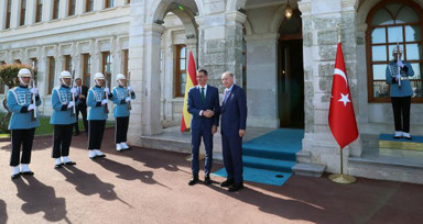 Cumhurbaşkanı Erdoğan, İspanya Başbakanı Pedro Sanchez'i kabul etti