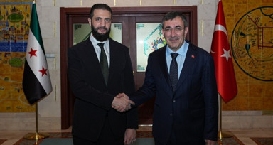 Ankara’da tarihi temas: Cumhurbaşkanı Yardımcısı Yılmaz, Şara ile görüştü