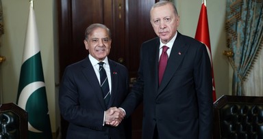 Cumhurbaşkanı Erdoğan, Pakistan Başbakanı Şahbaz Şerif'i kabul etti