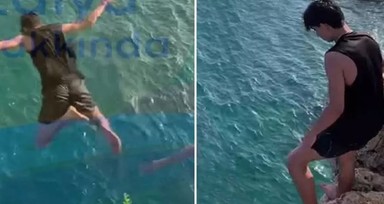 Antalya'da 18 yaşındaki çocuk falezlerden ölüme böyle atladı
