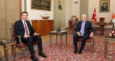 TBMM Başkanı Kurtulmuş, Arıkan'ı kabul etti