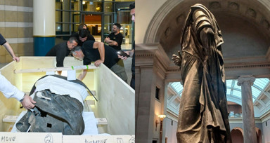 Roma İmparatoru Marcus Aurelius'un bronz heykeli, 65 yıl sonra Türkiye'de