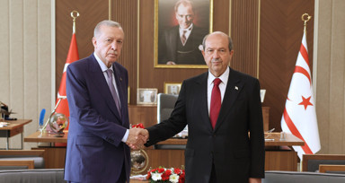 Cumhurbaşkanı Erdoğan, KKTC Cumhurbaşkanı Tatar ile görüştü