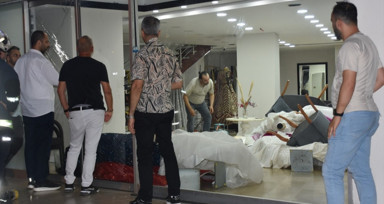 Antalya'da gelinlikçi dükkanını ateşe vermeye çalışan kişi gözaltına alındı