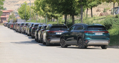 Çankırı'da Türkiye'nin en uzun Togg konvoyu düzenlendi
