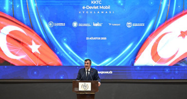 Cumhurbaşkanı Yardımcısı Yılmaz, KKTC e-Devlet Mobil Uygulaması lansmanına katıldı