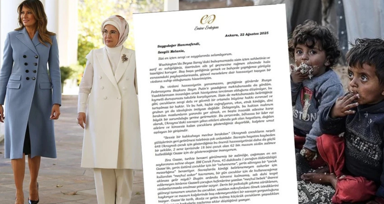 Emine Erdoğan’dan Melania Trump’a Gazze mektubu