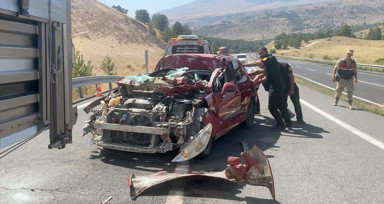 Kars'ta Trafik Kazası: Bir Yaralı