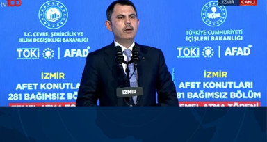 İzmir'de afet konutları yükseliyor! Bakan Kurum: Yanan her evin yerine yenisini yapacağız