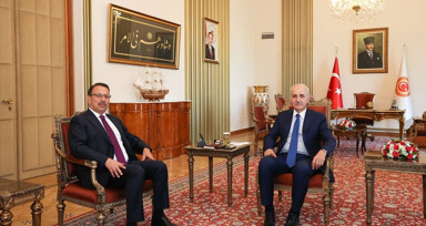 TBMM Başkanı Kurtulmuş, Sayıştay Başkanı Yener'i Ağırladı