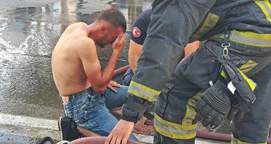 Antalya'da üzerine benzin döküp kendini yakmak isteyen genç intihar girişimini yarıda kesti