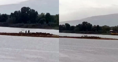 Sapanca'da gizemli taş yapı tekrar ortaya çıktı: Kazma-kürekle bölgeye gidenler merak uyandırdı