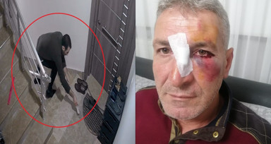 Komşunun daire kapısına hayvan dışkısı attı