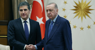 Cumhurbaşkanı Erdoğan, IKBY Başkanı Barzani'yi kabul etti