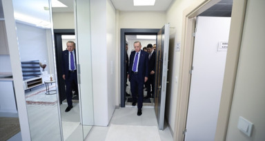 Yüzyılın Konut Projesi | Cumhurbaşkanı Erdoğan, örnek daireyi inceledi