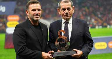 Okan Buruk'a 100. galibiyet plaketi verildi