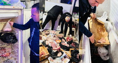 Antalya'da kasap dükkanında mide bulandıran görüntü: Zabıtalar gözlerine inanamadı