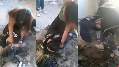 Erzurum'da genç kızların o hareketi herkesi şaşkına çevirdi