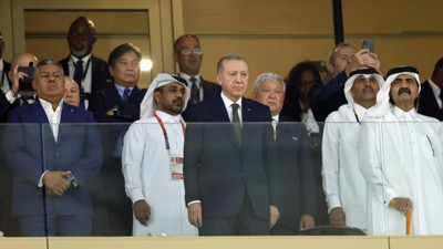 Cumhurbaşkanı Recep Tayyip Erdoğan Dünya Kupası'nda Arjantin-Fransa finalini izledi