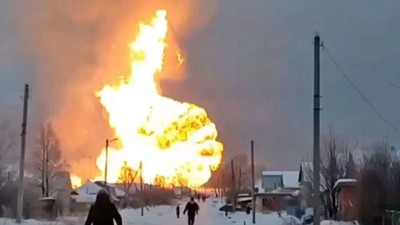 Rusya'da doğal gaz boru hattında patlama